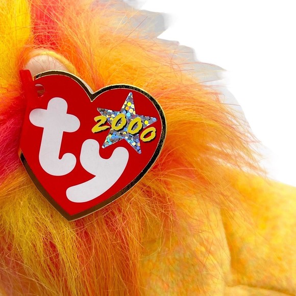 Ty Beanie Baby Babies 2000 Bushy The Lion with Colorful Mane RETIRED - Picture 7 of 10